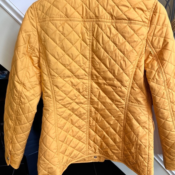 Talbots Yellow Gold Quilted Jacket 100% Polyester Size XS - Picture 3 of 8